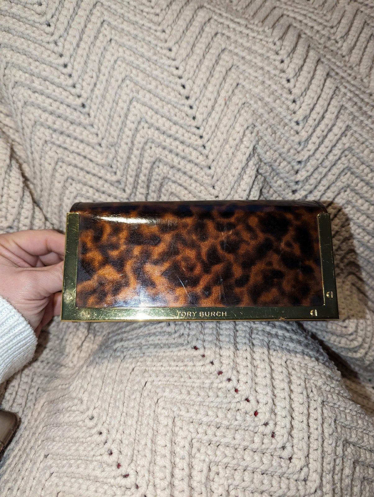 Vintage Tory Burch Y2K Black Leather Eye Glass Frames Only &‎ Tortoise Case Tory Burch TY2152U Eyeglasses | FramesDirect.com main image 3