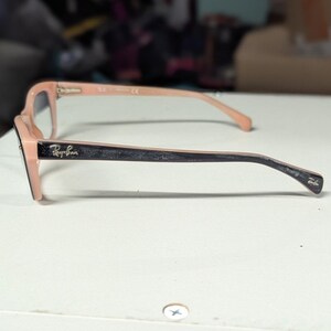 Vintage y2k Ray Ban Eyeglasses Frames RB5150 5024 50-19-135 Black/Pink Full Rim bild 2