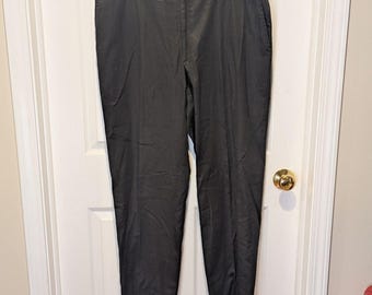 Old Money Normcore Canali Size 38 Black Men's Pants Business Office Quiet Luxury