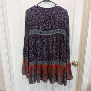 Boho Festival Paisley Bell Sleeve Tunic Ecote Urban Outfitters Whimsigoth Namira image 7