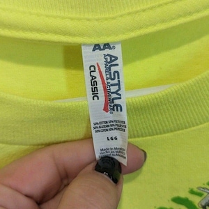MONSTER JAM World Finals Neon Yellow Graphic Trucks T-Shirt Las Vegas 2016 Large zdjęcie 5