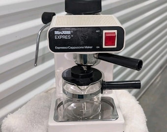 Rare Brown Enamel Vintage Atomic Brevetti Robbiati Coffee Machine
