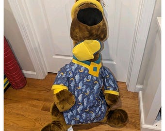 NWT Vintage 1998 Scooby-Doo 36" Jumbo Plush Pajamas Cartoon Network