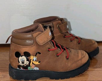VTG Mickey Mouse Clubhouse Mickey Pluto Hiking Boots Kids 11