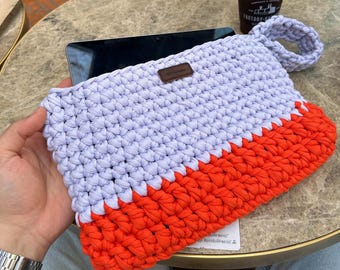 Handmade –Laptop/Ipad sleeve | Lilac and Orange |