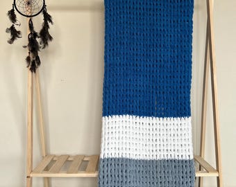 Handmade Chunky Knit Blanket: Soft Woven Throw, Custom Colors