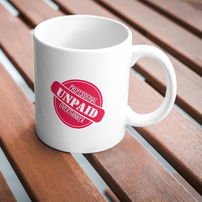 Funny Overthinker SVG: sarcastisch citaat, Cricut en silhouet (digitale download) afbeelding 5