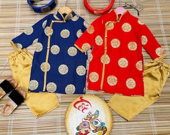 Thai Tuan Baby, infant, newborn ao dai for boys- baby first ao dai