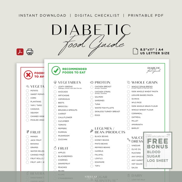 Diabetic Log - Etsy