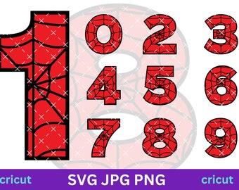 Número Svg, Número Clipart, Archivo de corte de número para Cricut, Números svg, Silueta de número, Etiqueta de números, Imágenes prediseñadas de números