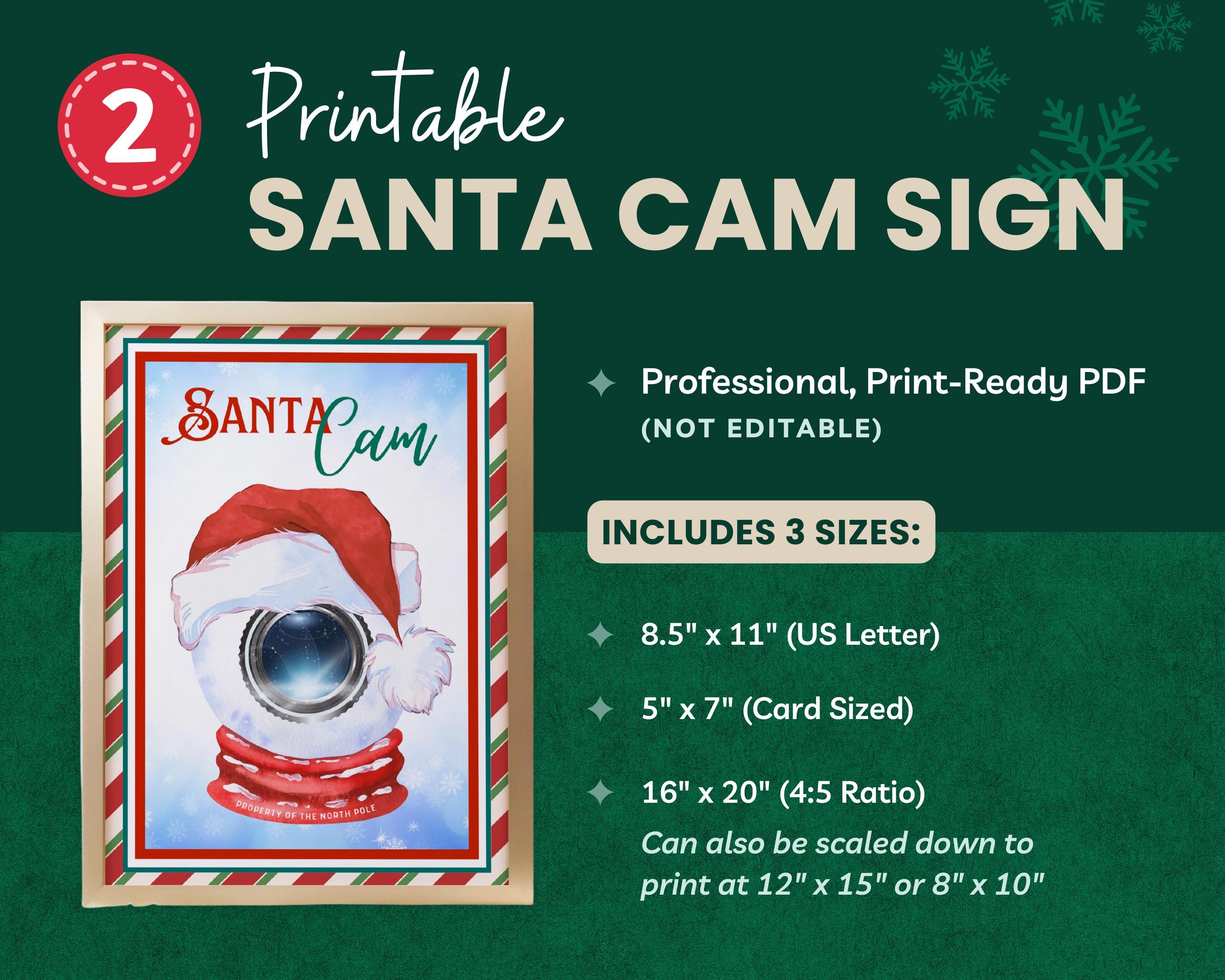 Santa Cam + Letter Bundle | Editable Santa Letter Printable | Letter ...