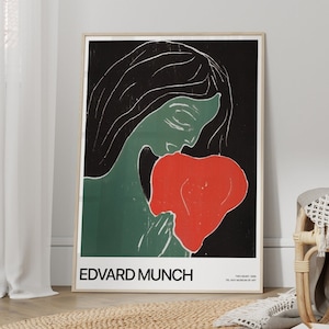 Edvard Munch Two Heart Print: Expressionist Home Decor (Digital Download)