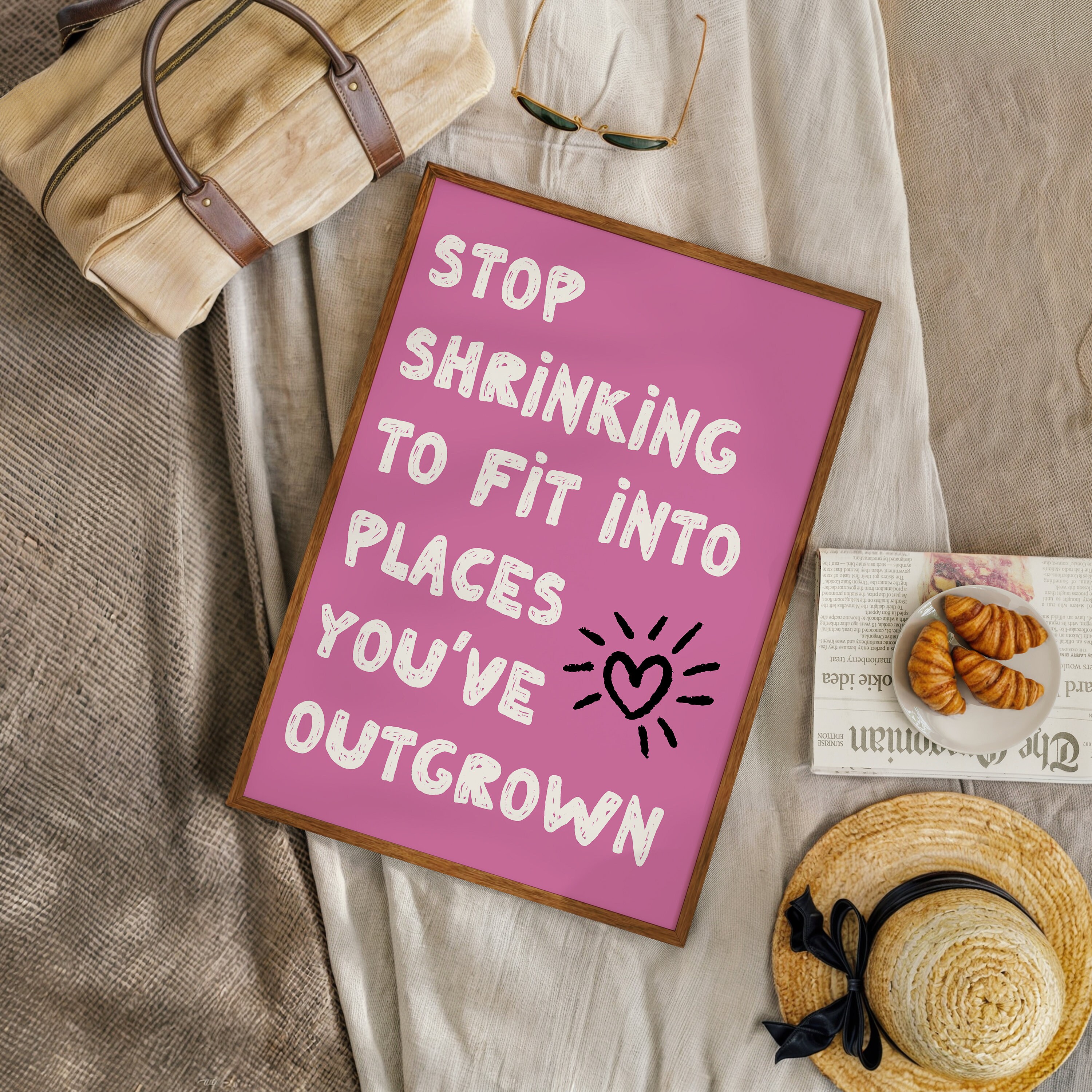 Inspirational Quote Print: Preppy Dorm Decor (digital Download) - Etsy, image size:3000x3000