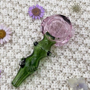 Rose Gold Glass Pipe - Etsy Canada