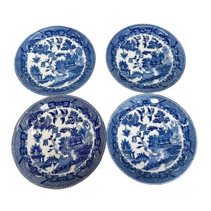 Blue Willow Plate 4 Inch - Etsy