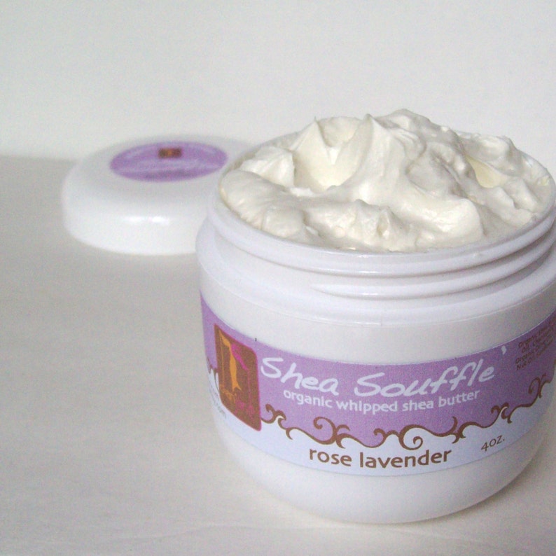 Bath & Beauty ORGANIC ROSE LAVENDER Shea Whipped Body Butter Etsy