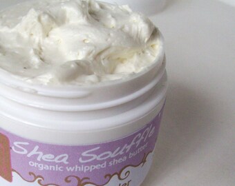 ROSE LAVENDER shea souffle' 2oz Organic Whipped Vegan Body Butter Natural Skincare