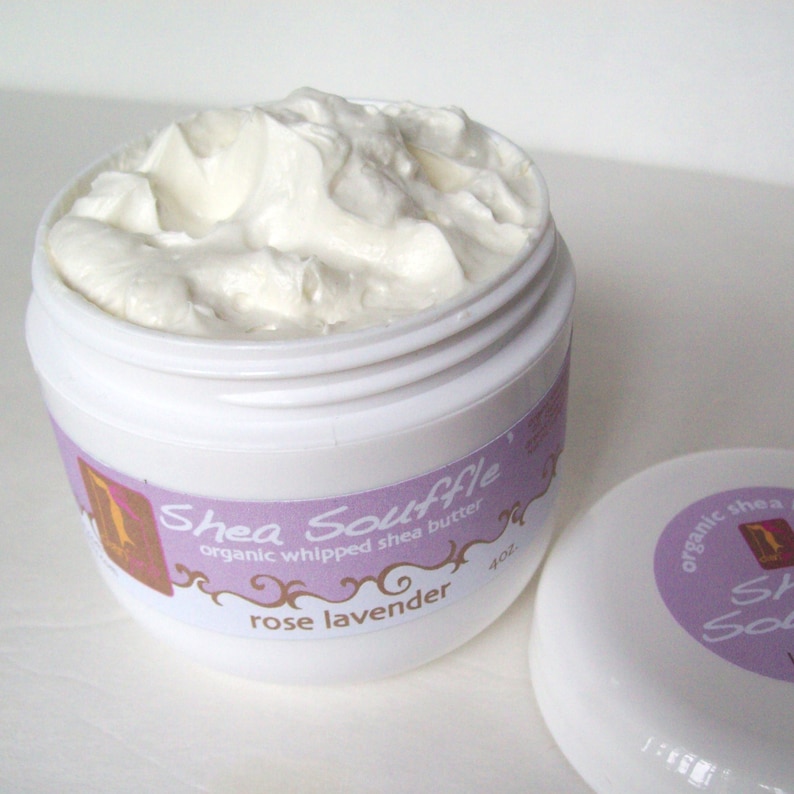 Bath & Beauty ORGANIC ROSE LAVENDER Shea Whipped Body Butter Etsy