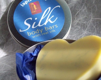Blue Lapis Lazuli Silk Body Bar, Organic Lotion Bar, Travel Lotion, Scented solid Lotion, organic skincare
