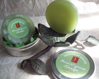 Essential Earth Soap Artisan glycerin handcrafted soap with essential oils 2 oz. in metal tin