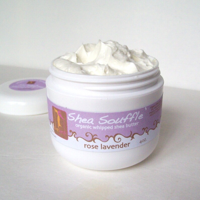Bath & Beauty ORGANIC ROSE LAVENDER Shea Whipped Body Butter Etsy