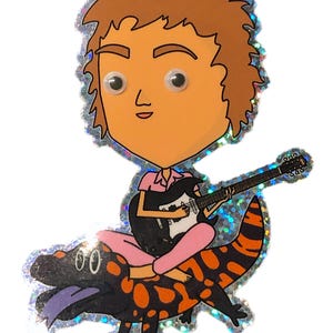 Glitter Stu on Gila Monster King Gizzard and the Lizard Wizard Sticker Googly Eyes KGLW 2024 2025