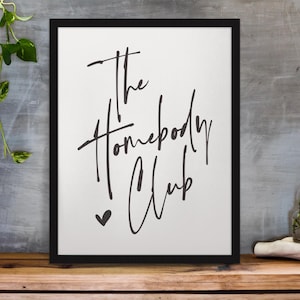 The Homebody Club Print Trendy Wall Art Prints Neutral Wall Decor Trendy Printable Art Living Room Decor Bar Cart Art Digital Prints