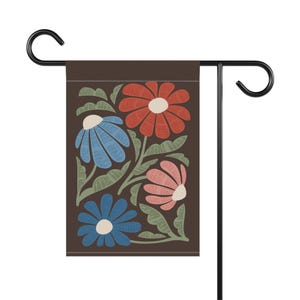 Trump Sucks Subtle Flower Design Outdoor Yard Flag in Brown image 8