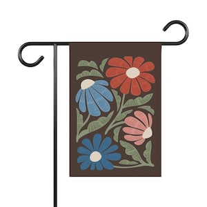 Trump Sucks Subtle Flower Design Outdoor Yard Flag in Brown image 7