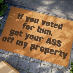 Political Anti Trump Doormat - Resistance Home Decor, Not My President Entry Mat, Voting Rights Activist Gift, Anti-Trump Front Porch Rug,