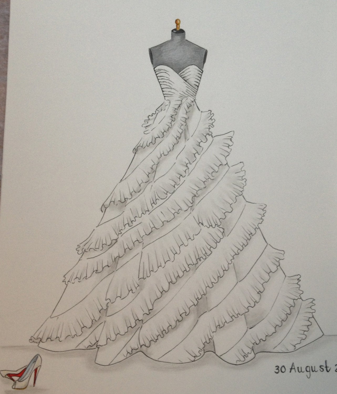 29849 Bridal Dress Drawing Images Stock Photos  Vectors  Shutterstock