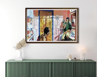 Funny Bathroom Wall Art,Friday movie Bathroom scene  Art Prints,Friday Movie Poster