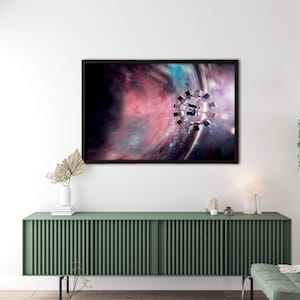 Interstellar Poster Interstellar by Christopher Nolan Wall Art Interstellar Home Decor Art Matthew Mcconaughey Anne Hathaway Poster