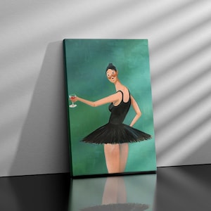 Kanye West, Runaway Beautiful Dark Twisted Fantasy Ballerina Fine Art Zeitgenössische Kunst, Home Decor, Album Print