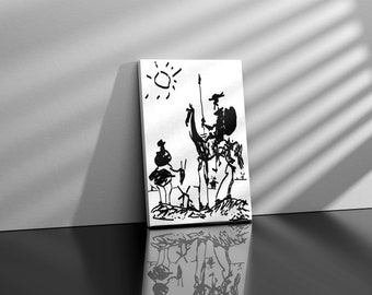 Pablo Picasso Don Quixote 1955, Wall Art, Surrealism, Minimalist Poster, Ideal Gift, Vintage Art, Exhibition Poster