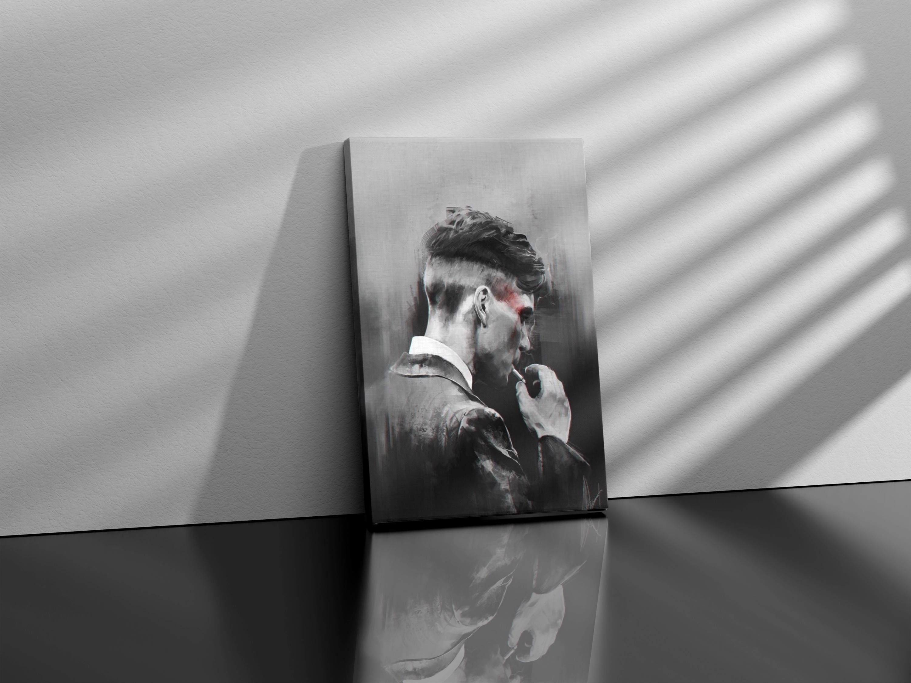 Peaky Blinders Poster,Tommy Shelby Canvas, Peaky Blinders Print, TV Series Retro Posters, Peaky Blinders, TV Series Print, Cillian Murphy