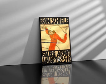 Egon Schiele Vienna Secession Poster, Art Nouveau Exhibition Print