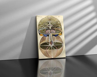 Hilma af Klint Wall art, stampa d'arte vintage, arte astratta moderna svedese su tela, albero della conoscenza Poster Hilma Af Klint Canvas,