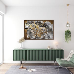 Black And Gold Tree Ring Art Prints, Modern Neutral Abstract, Abstract Art, Abstract Wall Art, , Minimalist Wall Art, Fine Art Prints