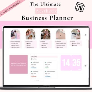 2025 Notion Business Planner Project Management Finance Tracker Business Dashboard Startup & Freelancer Organizer Marketing Branding Planner