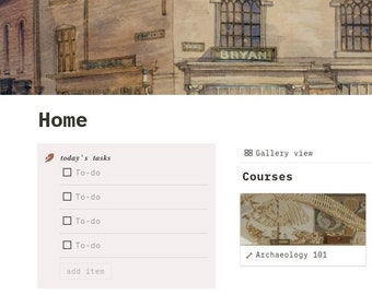 Minimalist Academic Notion Student Planner | Classic, Academia Aesthetic