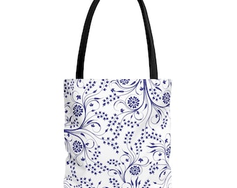 Tote Bag | Cute & Aesthetic Blue Pattern