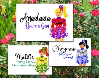 Papeterie de pom-pom girl, bloc-notes de pom-pom girl, cadeaux de pom-pom girl, cadeau de sport scolaire