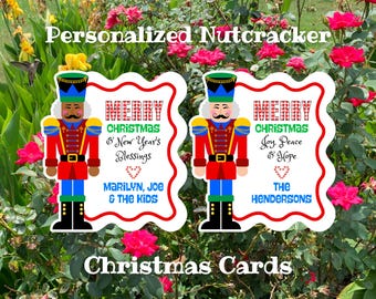 Nutcracker Christmas Cards, Personalized Holiday Card, Nutcracker Gifts