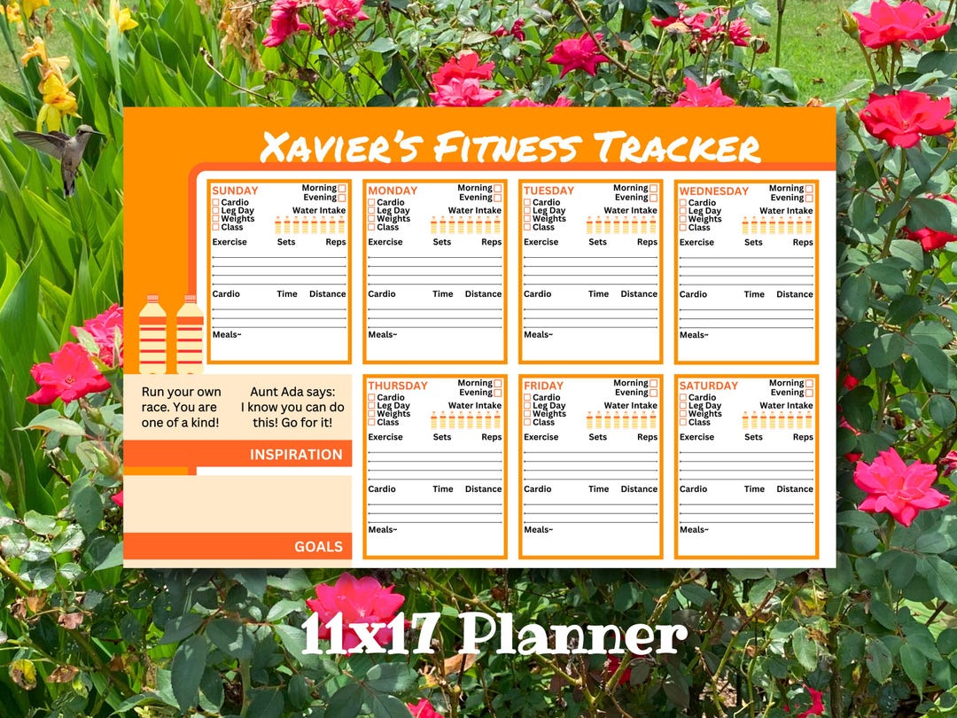 Training Kit Notepad Sample Fitness Tracker Notepad, Fitness Guide, Athlete Training Planner ...