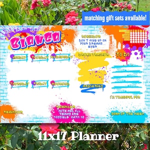 80s Planner Stationery Set, Personalized 80s Gift, Weekly Planner, 80s Nostalgia, 1980s Notecards, Gen X Awesome Birthday Gift, 80s Notepad