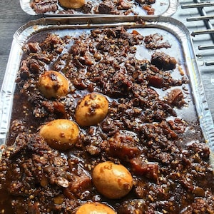 Nigerian catering (90 servings) - Jollof rice, fried rice, egusi, ayamase, efo, seafood okro, assorted meats and more ( freshly made food)