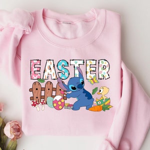 Disney Stitch Happy Easter Shirt, Lilo Stitch Happy Easter Shirt, Stitch Bunny Shirt, Disney Easter Shirt, Disney Happy Easter Shirt