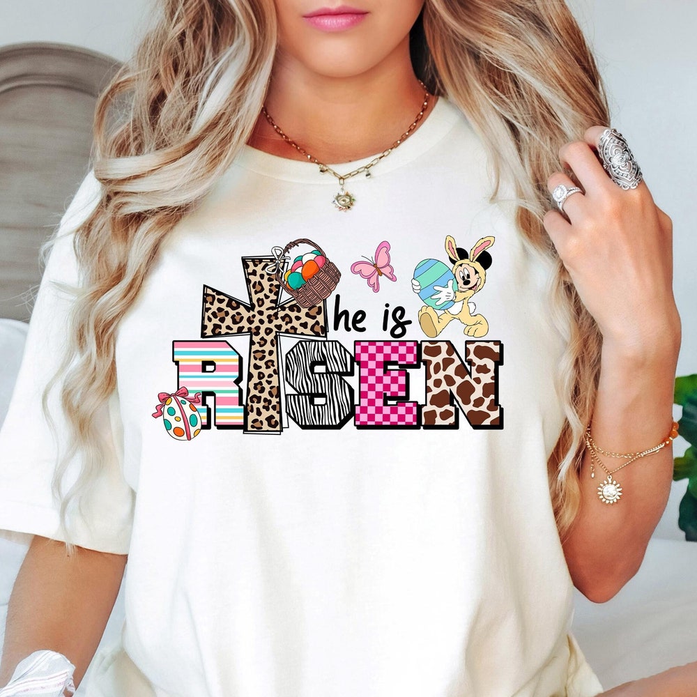 Easter Shirt, He Is Risen Shirt, Jesus Easter Shirt, Easter Bunny Shirt,Disney Bunny Crew Easter Shirt,Disney Easter Day,Disney Easter Shirt Teesummer