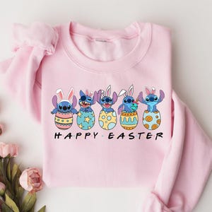 Disney Stitch Happy Easter Shirt, Disney Stitch Happy Easter Shirt, Stitch Bunny Shirt, Disney Easter Shirt, Disney Happy Easter Shirt